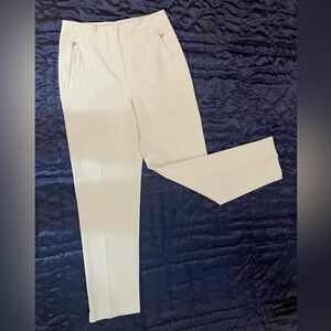 Vanilia Pale Celery Green Cotton Pants